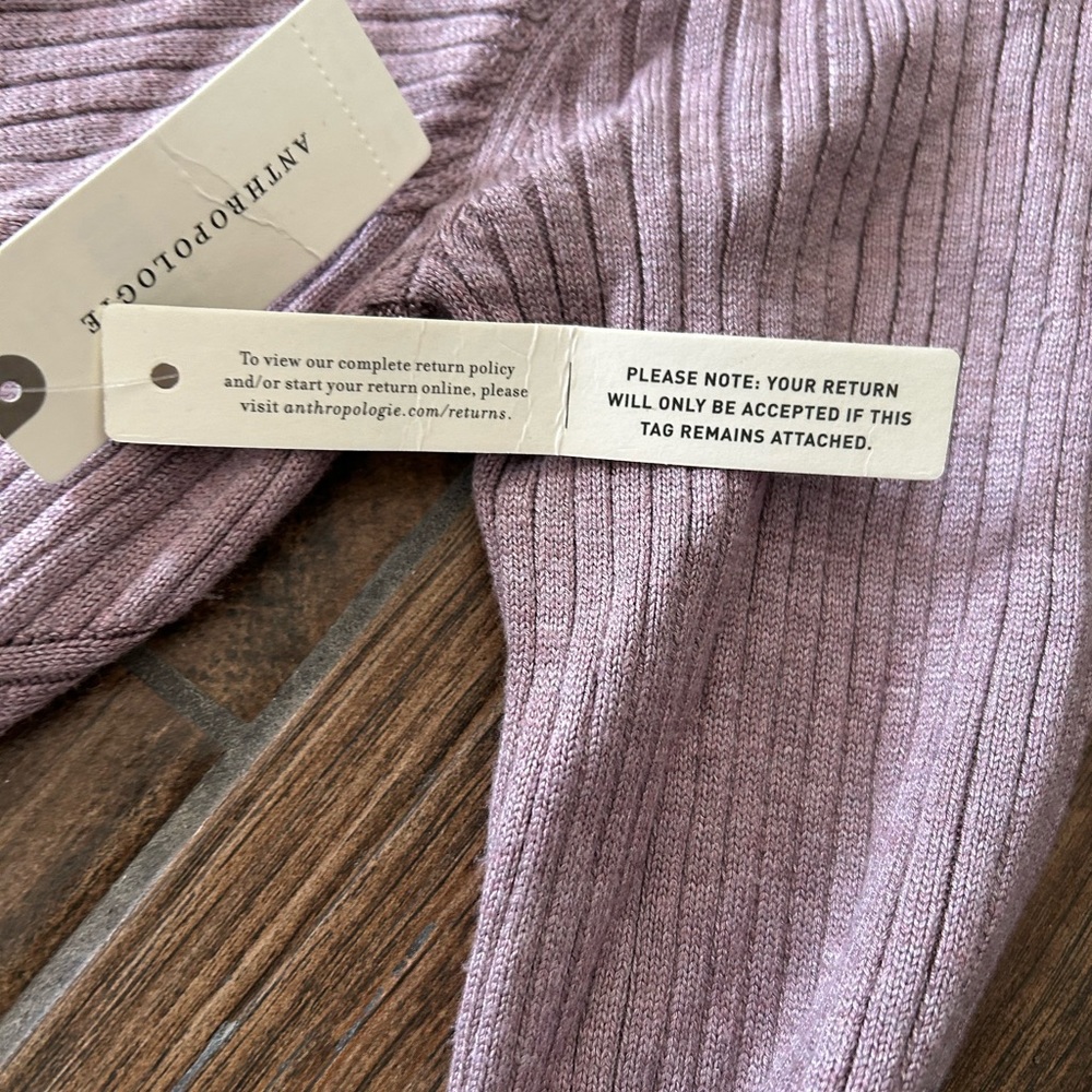 Anthropologie Purple V-Neck Sheath Maxi Dress - Picture 5 of 5